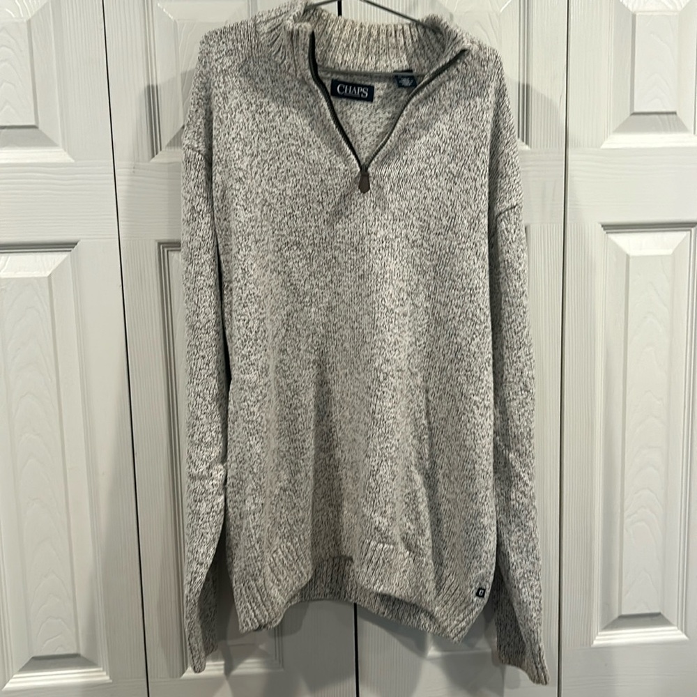 Mens Chaps 1/4 Zip Sweater,